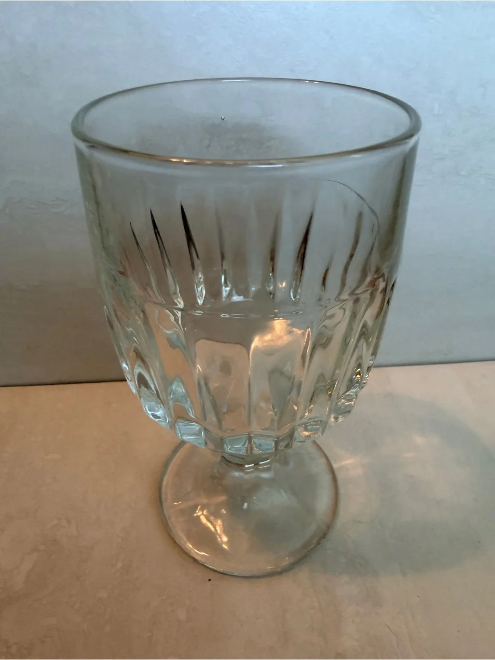 Vintage Libbey Duratuff Clear Glass Iced Tea, Water Goblet